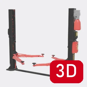 Elevador de 2 Columnas Automático KN3240A 4.000 kg de Königstein en 3D y realidad aumentada