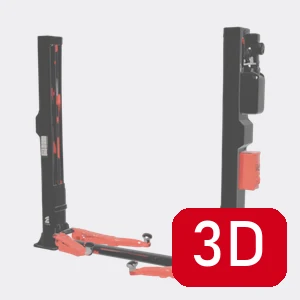 Elevador de 2 Columnas KN3245APRO 4.500 kg de Königstein en 3D y realidad aumentada