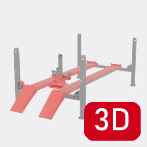 Elevador de 4 Columnas KN3440A 4.000 kg para Alineación de Königstein en 3D y realidad aumentada