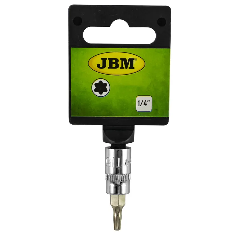 Vaso destornillador torx (tx) t8 cromado JBM, referencia 13382, vista 2